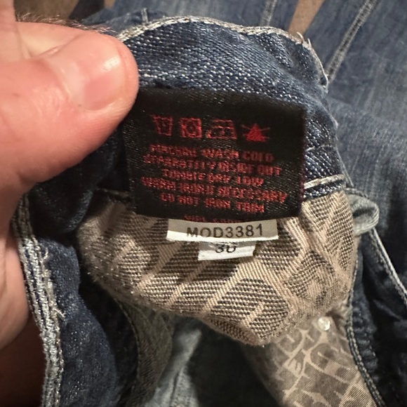 Rock and Roll Denim double barrel boot cut jeans. 40x30 - Picture 6 of 8